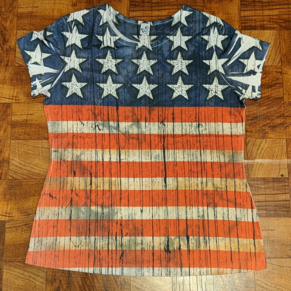 Big Bang Clothing American Flag Top